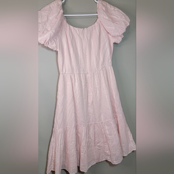 Calvin Klein Light Pink Midi Dress Size 8 - Picture 2 of 8